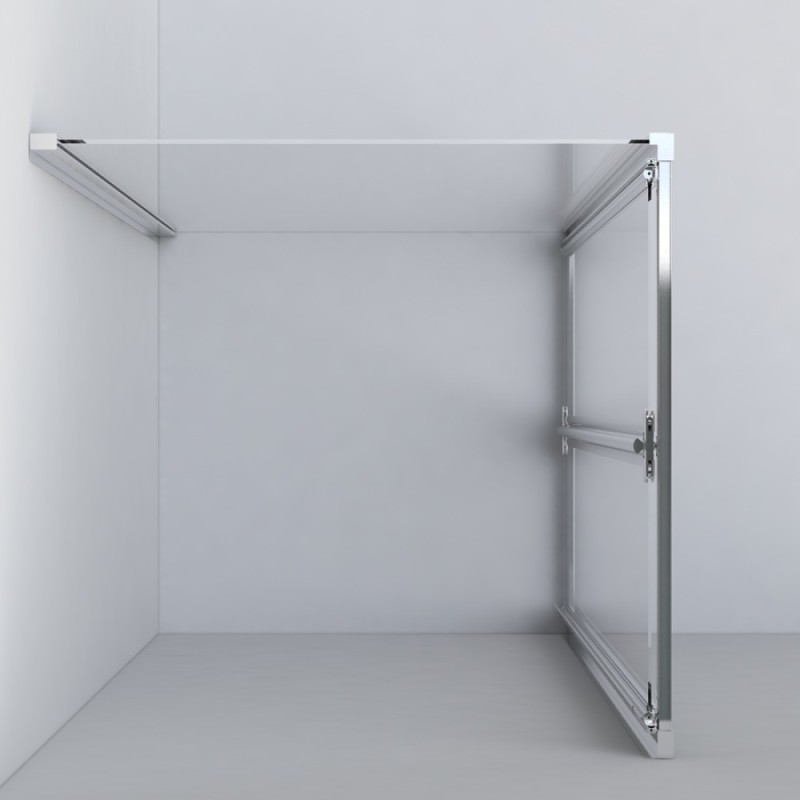 Душевой уголок Vincea Garda VSR-1G9080CH, 80 x 90 см, прямоугольный, дверь складная, стекло шиншилла, хром
