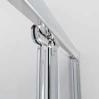 Душевой уголок Vincea Garda VSR-1G9080CL, 80 x 90 см, прямоугольный, дверь складная, стекло прозрачное, хром