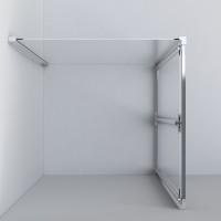 Душевой уголок Vincea Garda VSR-1G9090CH, 90 x 90 см, квадратный, дверь складная, стекло шиншилла, хром