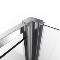 Душевой уголок Vincea Intra VSR-1I809080CL, 80/90 x 80 см, прямоугольный, дверь распашная, стекло прозрачное, хром