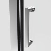 Душевой уголок Vincea Intra VSR-1I809090CH, 80/90 x 90 см, прямоугольный, дверь распашная, стекло шиншилла, хром
