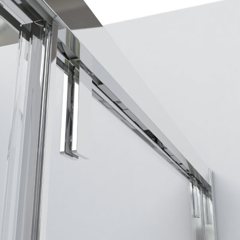 Душевой уголок Vincea Lugano VSR-1L1012CLGM-1, 120 x 100 см, стекло прозрачное, профиль вороненая сталь, gunmetal