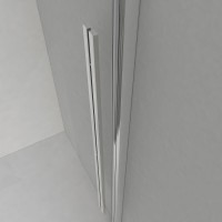 Душевой уголок Vincea Lugano, 130 x 100 см, прямоугольный, дверь раздвижная, стекло прозрачное, профиль черный, VSR-1L1013CLB-1