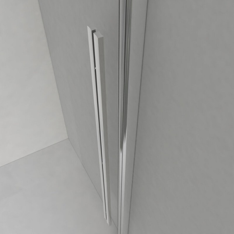 Душевой уголок Vincea Lugano VSR-1L-1 120 x 80 см прямоугольный, дверь раздвижная, стекло прозрачное, черный, VSR-1L8012CLB-1