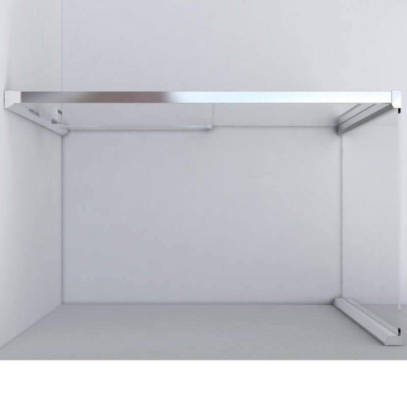 Душевой уголок Vincea Lugano VSR-1L8014CL-1, 140 x 80 см, прямоугольный, дверь раздвижная, стекло прозрачное, хром