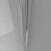 Душевой уголок Vincea Lugano VSR-1L-1 140 x 80 см прямоугольный, дверь раздвижная, стекло прозрачное, черный, VSR-1L8014CLB-1