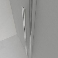 Душевой уголок Vincea Lugano VSR-1L-1 120 x 90 см прямоугольный, дверь раздвижная, стекло тонированное, черный, VSR-1L9012CGB-1