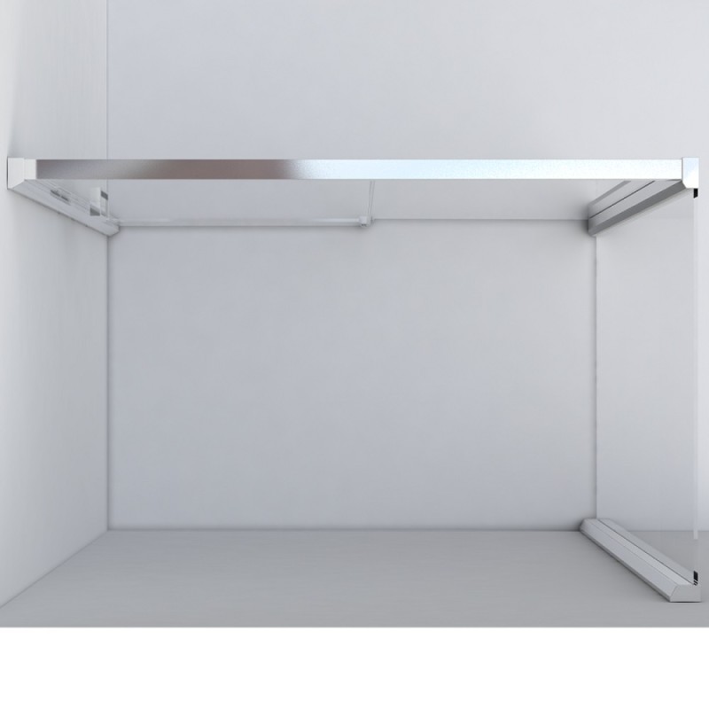 Душевой уголок Vincea Lugano VSR-1L-1 120 x 90 см прямоугольный, дверь раздвижная, стекло тонированное, черный, VSR-1L9012CGB-1