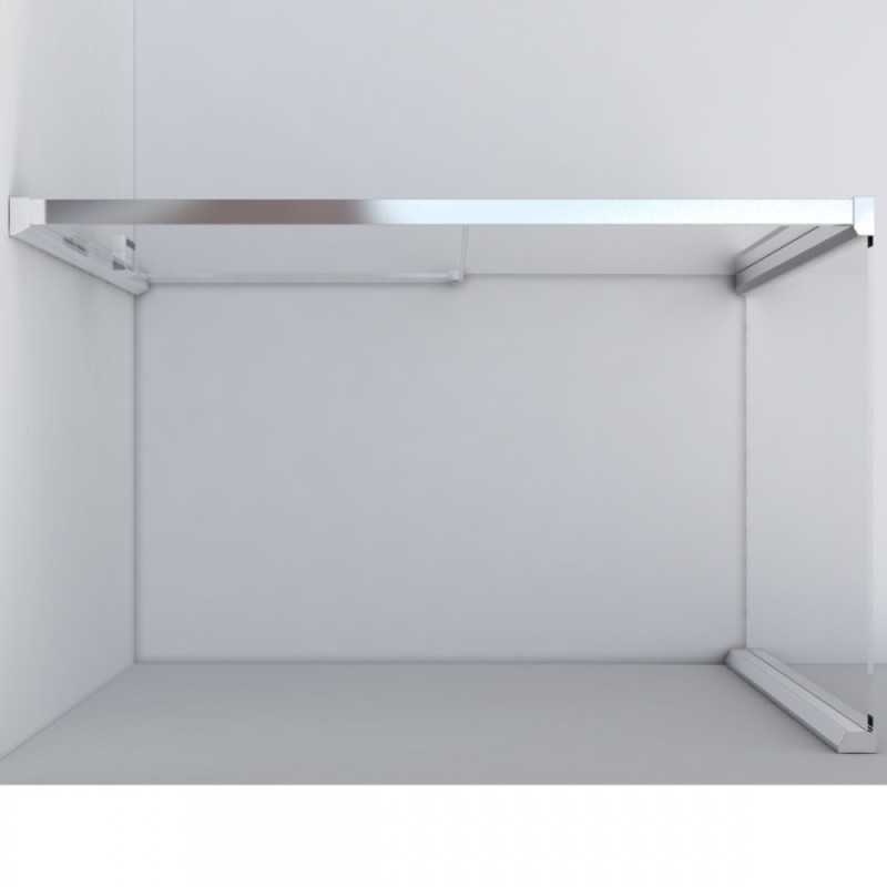 Душевой уголок Vincea Lugano VSR-1L9013CL-1, 130 x 90 см, прямоугольный, дверь раздвижная, стекло прозрачное, хром