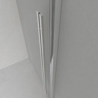Душевой уголок Vincea Lugano VSR-1L9013CLGM-1, 130 x 90 см, стекло прозрачное, профиль вороненая сталь, gunmetal