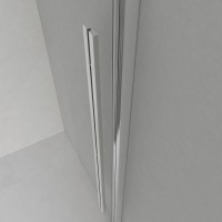 Душевой уголок Vincea Lugano VSR-1L-1 140 x 90 см прямоугольный, дверь раздвижная, стекло прозрачное, черный, VSR-1L9014CLB-1