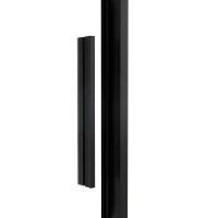 Душевой уголок Vincea Slim Soft, 120 x 100 x 200 см, прямоугольный, стекло прозрачное, профиль черный, VSR-1SS1012CLB