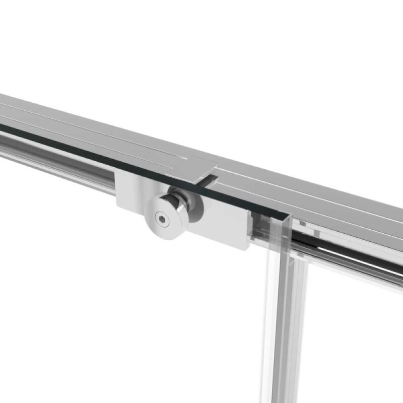 Душевой уголок Vincea Slim Soft, 140 x 100 см, прямоугольный, дверь раздвижная, стекло прозрачное, хром, VSR-1SS1014CL