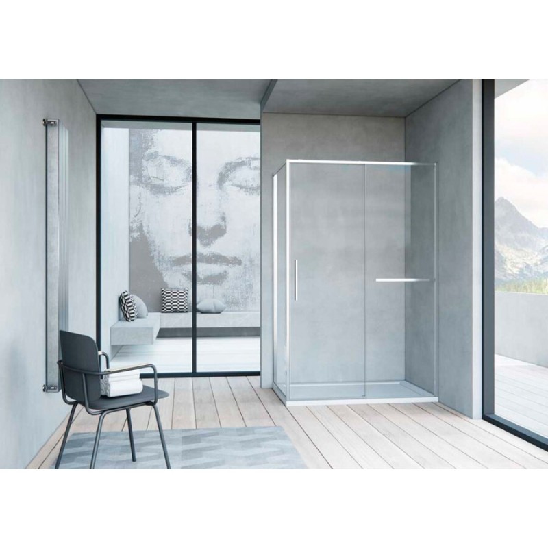 Душевой уголок Vincea Slim Soft, 150 x 100 см, прямоугольный, дверь раздвижная, стекло прозрачное, хром, VSR-1SS1015CL