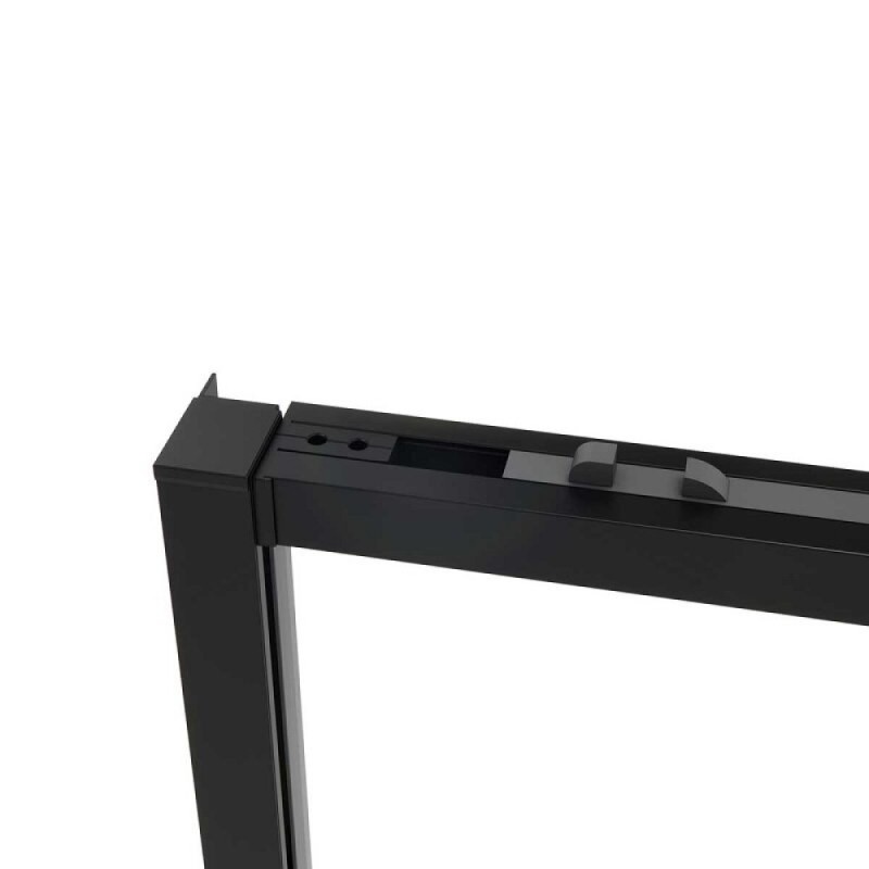 Душевой уголок Vincea Slim Soft, 150 x 100 см, стекло прозрачное, профиль черный, VSR-1SS1015CLB