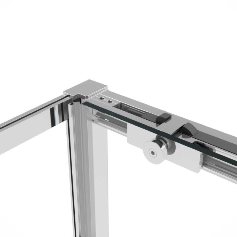 Душевой уголок Vincea Slim Soft, 110 x 80 см, прямоугольный, дверь раздвижная, стекло прозрачное, хром, VSR-1SS8011CL