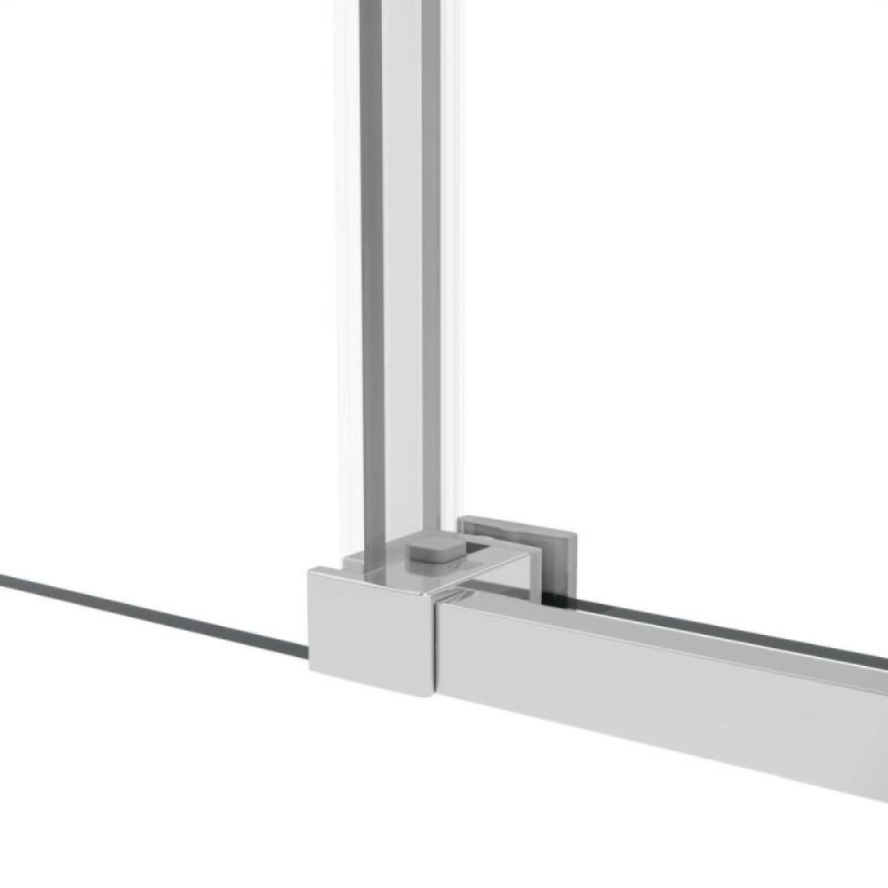 Душевой уголок Vincea Slim Soft, 110 x 80 см, прямоугольный, дверь раздвижная, стекло прозрачное, хром, VSR-1SS8011CL