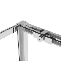 Душевой уголок Vincea Slim Soft, 130 x 80 см, прямоугольный, дверь раздвижная, стекло прозрачное, хром, VSR-1SS8013CL