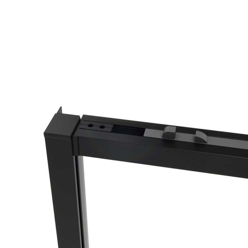 Душевой уголок Vincea Slim Soft, 130 x 80 x 200 см, прямоугольный, стекло прозрачное, профиль черный, VSR-1SS8013CLB