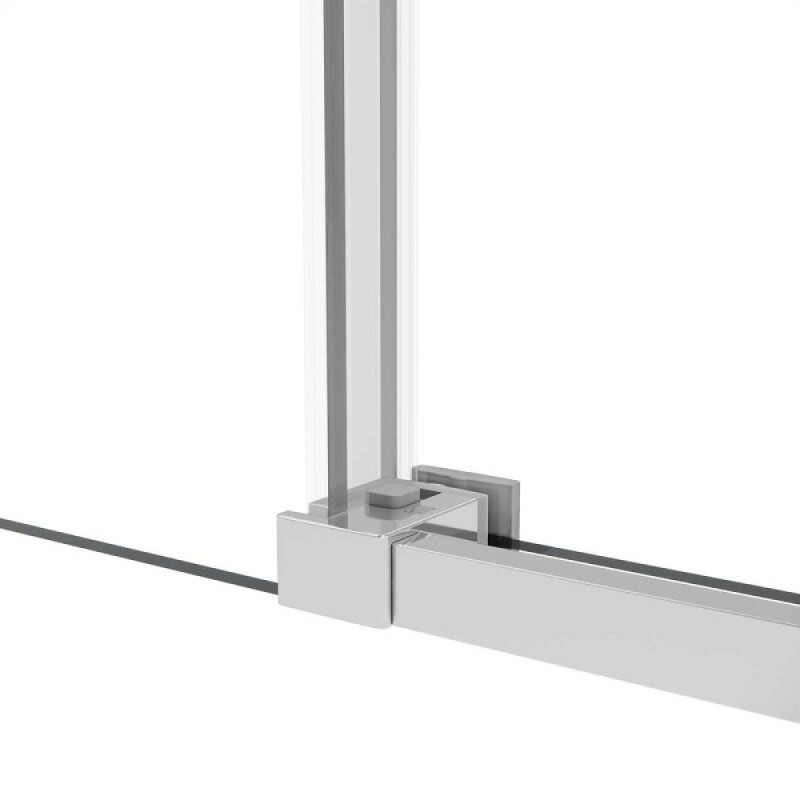 Душевой уголок Vincea Slim Soft, 100 x 90 x 200 см, прямоугольный, стекло прозрачное, профиль хром, VSR-1SS9010CL