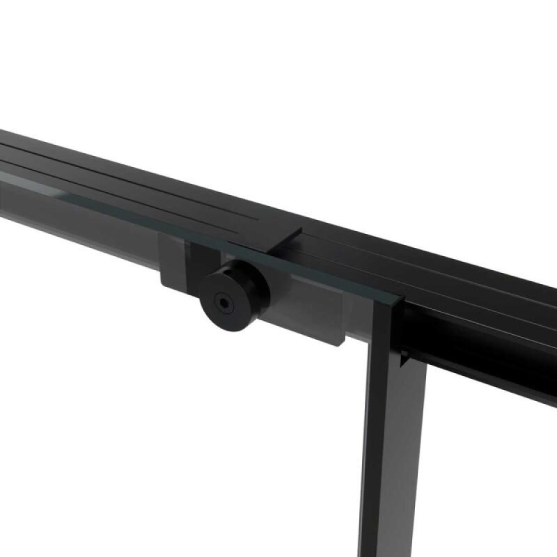 Душевой уголок Vincea Slim Soft, 120 x 90 см, прямоугольный, дверь раздвижная, стекло прозрачное, черный, VSR-1SS9012CLB