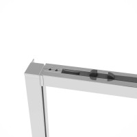 Душевой уголок Vincea Slim Soft VSR-1SS9012CLBN, 120 x 90 см, стекло прозрачное, профиль брашированный никель
