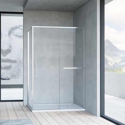 Душевой уголок Vincea Slim Soft, 130 x 90 см, прямоугольный, дверь раздвижная, стекло прозрачное, хром, VSR-1SS9013CL