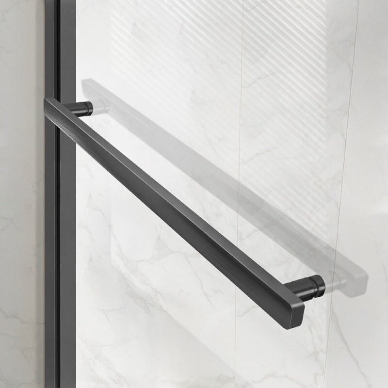 Душевой уголок Vincea Slim Soft, 140 x 90 см, стекло прозрачное, профиль воронёная сталь, gunmetal, VSR-1SS9014CLGM