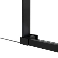 Душевой уголок Vincea Slim Soft, 150 x 90 см, стекло прозрачное, профиль черный, VSR-1SS9015CLB
