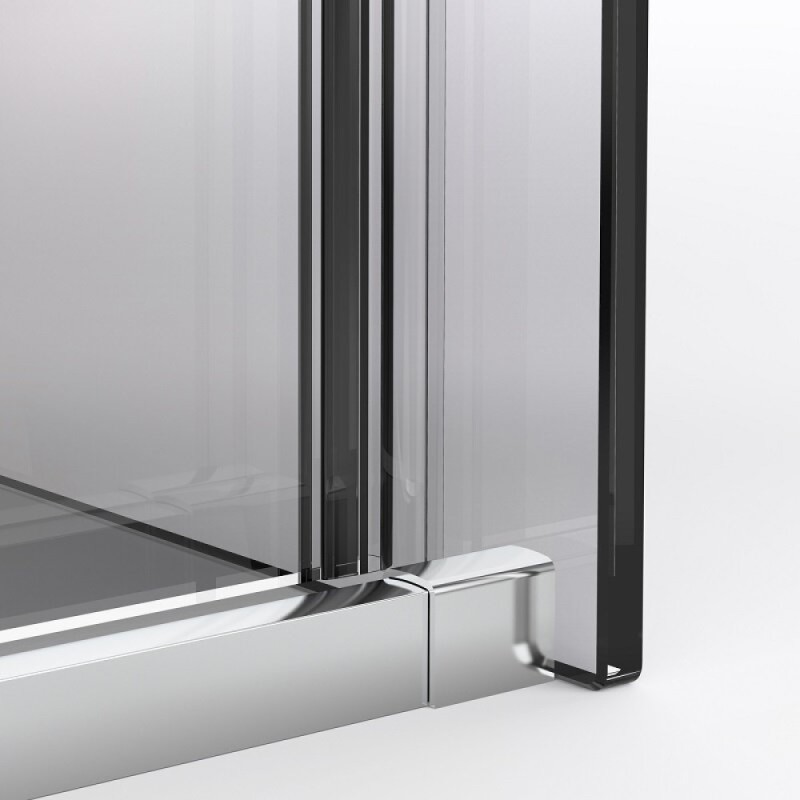 Душевой уголок Vincea Stella VSR-1ST9013CL, 130 x 90 см, стекло прозрачное, профиль хром