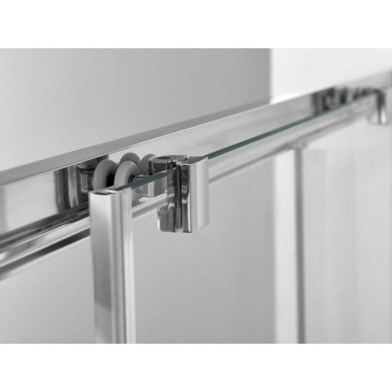 Душевой уголок Vincea Alpha, 130 x 80 см, прямоугольный, дверь раздвижная, стекло текстурное, профиль хром, VSR-3AL8013MT