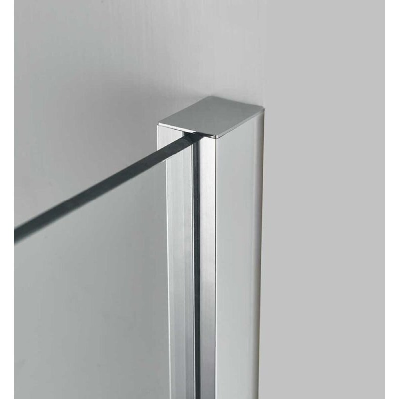 Душевой уголок Vincea Alpha, 130 x 80 см, прямоугольный, дверь раздвижная, стекло текстурное, профиль хром, VSR-3AL8013MT