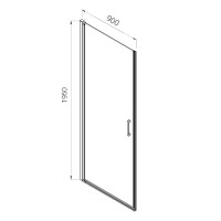 Душевой уголок Vincea Alpha VSR-3ALP9090MT 90 x 90 см, стекло текстурное, профиль хром