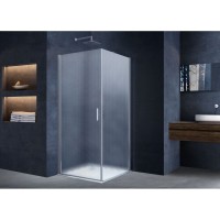 Душевой уголок Vincea Alpha VSR-3ALP9090MT 90 x 90 см, стекло текстурное, профиль хром