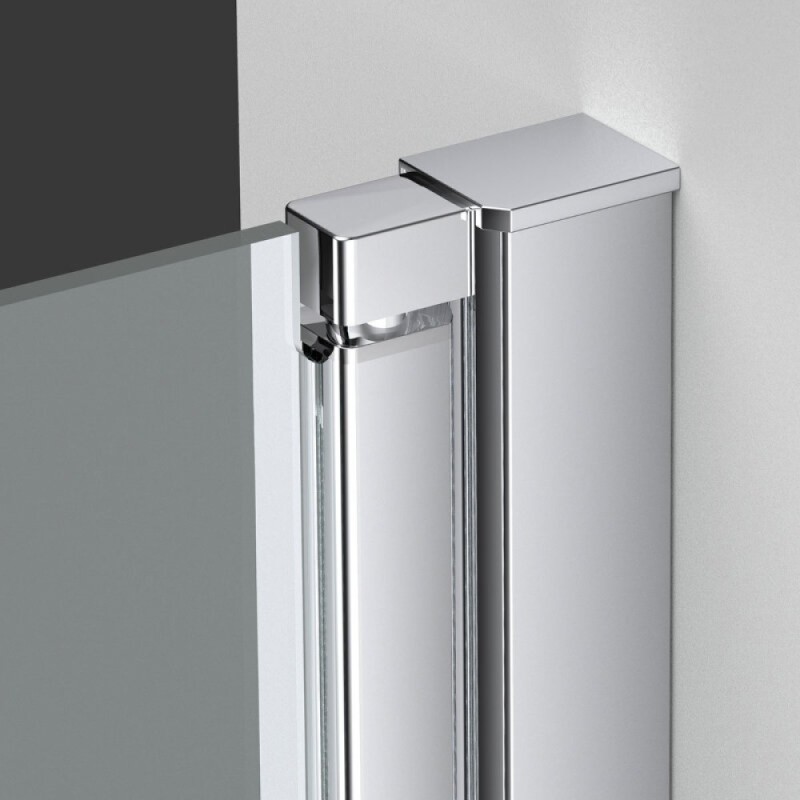 Душевой уголок Vincea Alpha VSR-3ALP9095MT, 95 x 90 см, стекло текстурное, профиль хром