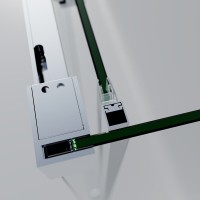Душевой уголок Vincea Soft VSR-3SO28010CL, 100 x 80 см, прямоугольный, дверь раздвижная, стекло прозрачное, профиль хром