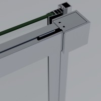 Душевой уголок Vincea Soft VSR-3SO28012CL, 120 x 80 см, прямоугольный, дверь раздвижная, стекло прозрачное, профиль хром