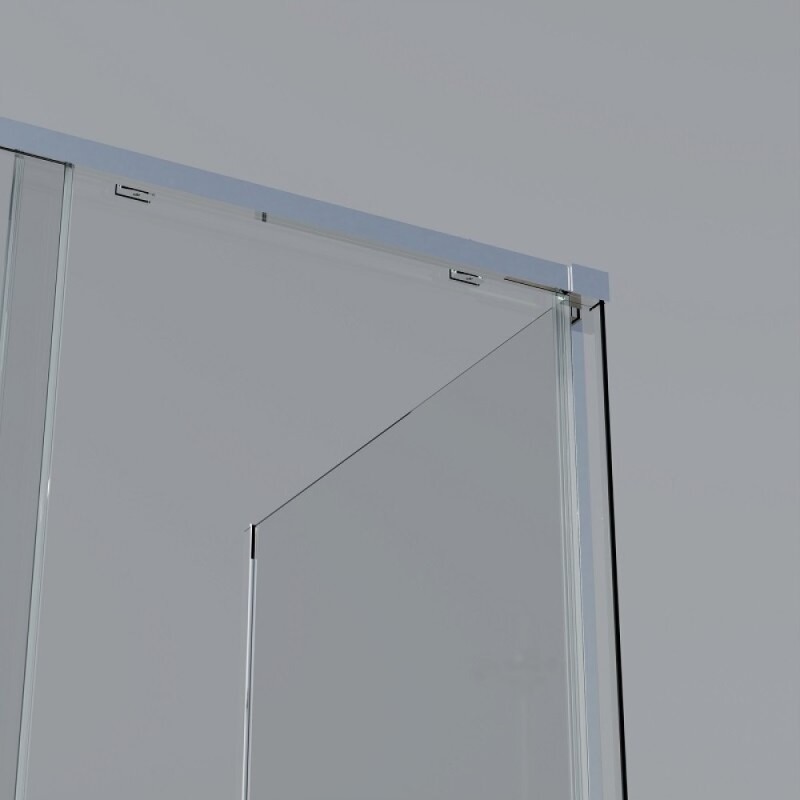 Душевой уголок Vincea Soft VSR-3SO28013CL, 130 x 80 см, прямоугольный, дверь раздвижная, стекло прозрачное, профиль хром