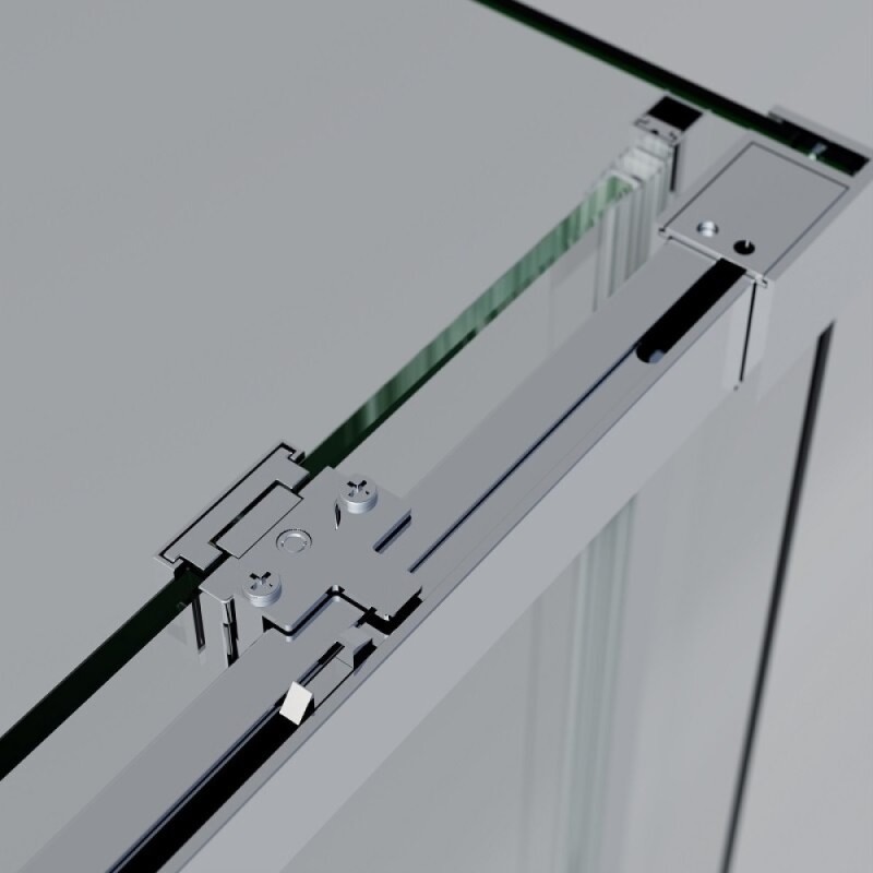 Душевой уголок Vincea Soft VSR-3SO29012CL, 120 x 90 см, прямоугольный, дверь раздвижная, стекло прозрачное, профиль хром