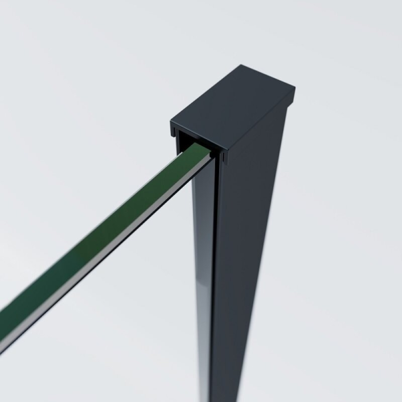 Душевой уголок Vincea Soft VSR-3SO29014CLB, 140 x 90 см, прямоугольный, дверь раздвижная, стекло прозрачное, профиль черный