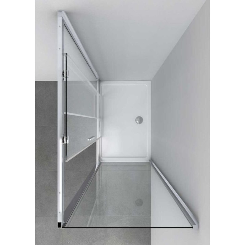 Душевой уголок Vincea Soft VSR-3SO 150 x 80 см прямоугольный, дверь раздвижная, стекло прозрачное, хром, VSR-3SO8015CL