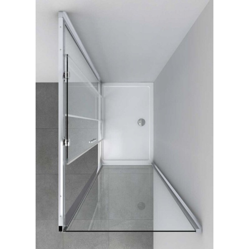 Душевой уголок Vincea Soft VSR-3SO 100 x 90 см прямоугольный, дверь раздвижная, стекло прозрачное, хром, VSR-3SO9010CL