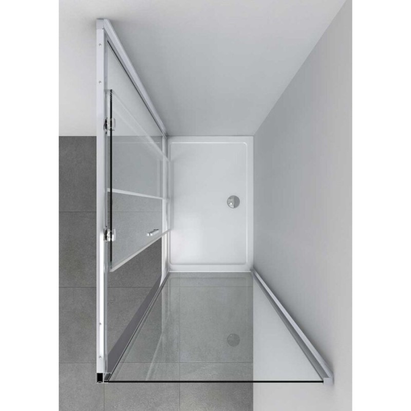 Душевой уголок Vincea Soft VSR-3SO 120 x 90 см прямоугольный, дверь раздвижная, стекло прозрачное, черный, VSR-3SO9012CLB