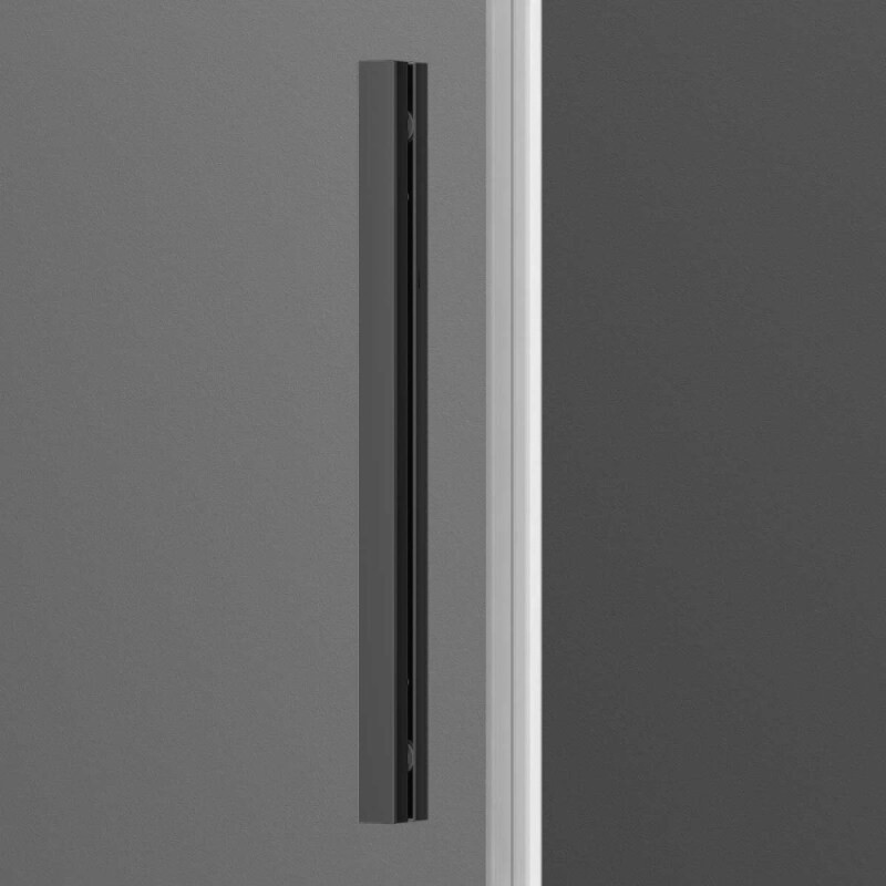 Душевой уголок Vincea Soft VSR-3SO9014CLGM, 140 x 90 см, стекло прозрачное, профиль вороненая сталь, gunmetal