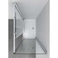 Душевой уголок Vincea Soft VSR-3SO 150 x 90 см прямоугольный, дверь раздвижная, стекло прозрачное, хром, VSR-3SO9015CL