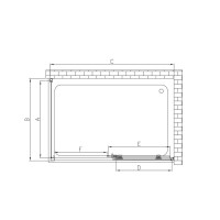 Душевой уголок Vincea Soft VSR-3SO 150 x 90 см прямоугольный, дверь раздвижная, стекло прозрачное, хром, VSR-3SO9015CL