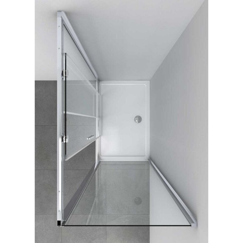Душевой уголок Vincea Soft, 160 x 90 см, стекло прозрачное, профиль хром, VSR-3SO9016CL