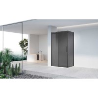 Душевой уголок Vincea Como-N VSR-4CN1012CGB, 120 x 100 см, стекло тонированное, профиль черный