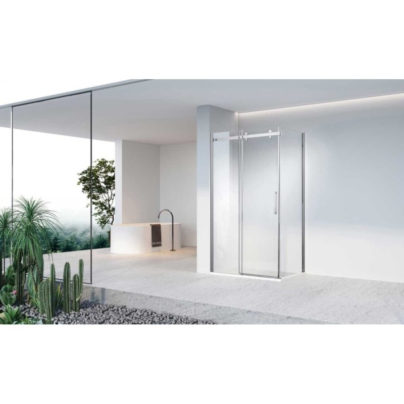 Душевой уголок Vincea Como N, 120 x 100 см, стекло прозрачное, профиль хром, VSR-4CN1012CL