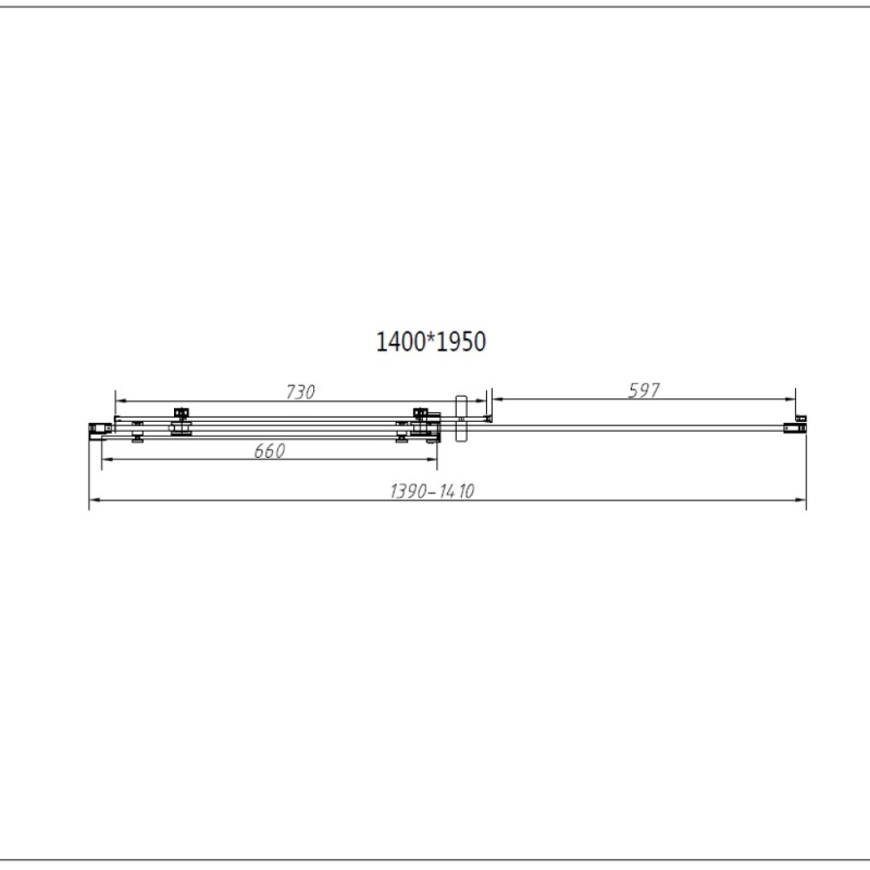 Душевой уголок Vincea Como N, 140 x 100 см, стекло прозрачное, профиль хром, VSR-4CN1014CL